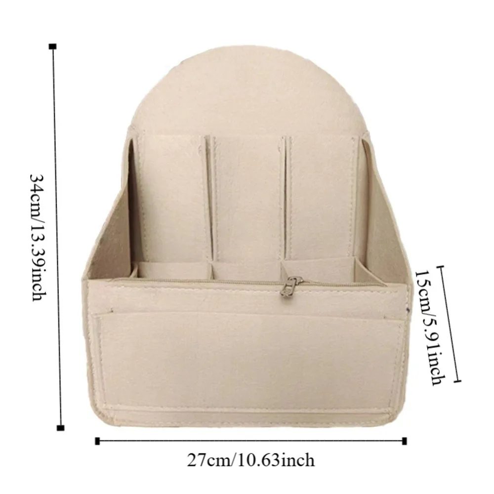 منظم حقيبة الظهر متعدد الوظائف، حقيبة مدرسية سميكة متعددة الطبقات، بسحاب، حقيبة ظهر ذات سعة كبيرة، رحلة