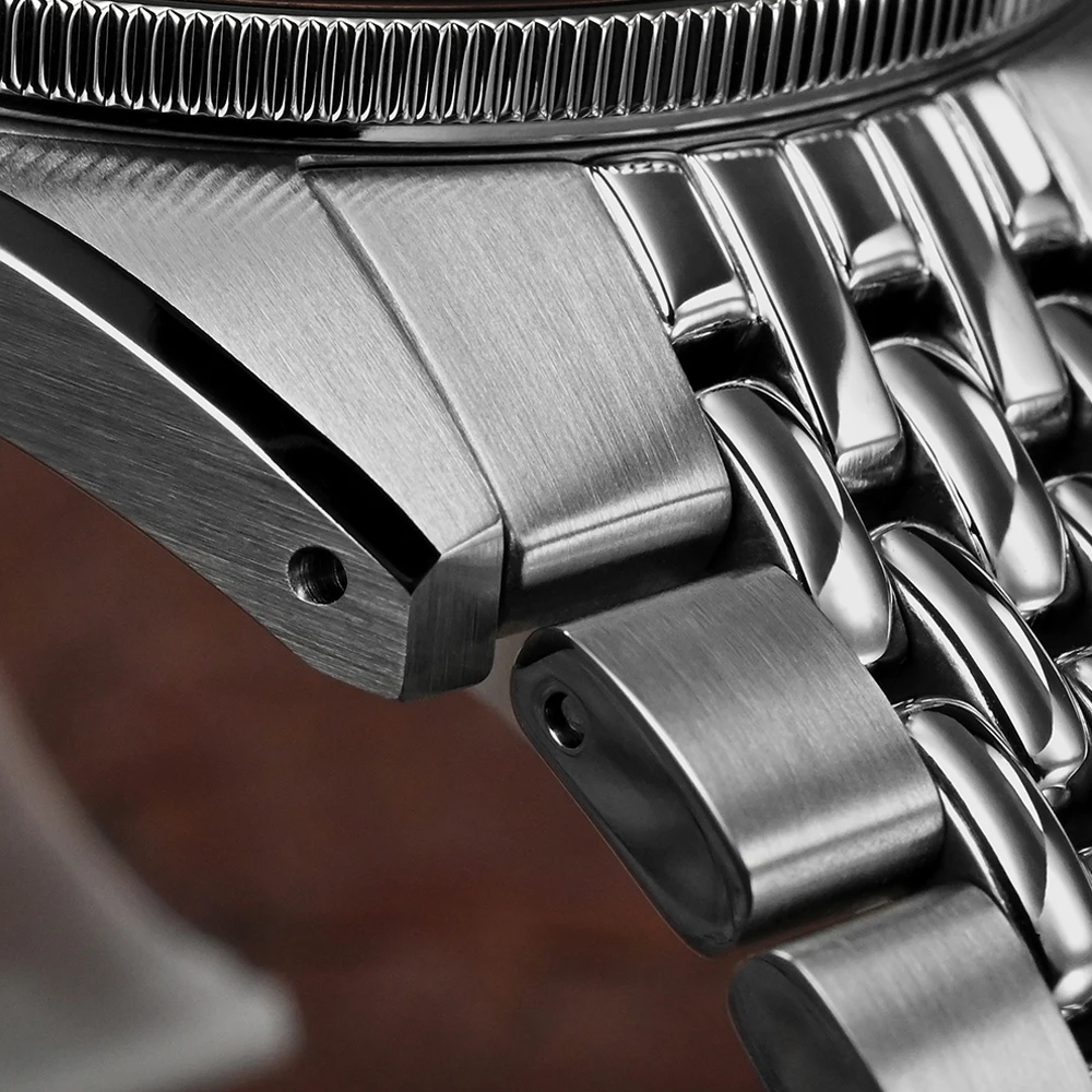 San Martin Watch Distressed Design 39.5mm Vintage Men GMT NH34 Automatic Movement with Steel Rice Bracelet reloj hombre SN0116