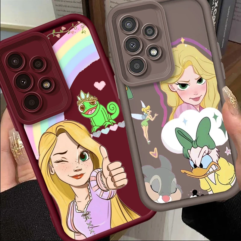 Disney Tangled Cute For Samsung A73 A71 A54 A53 A52 A51 A33 A32 A21S A14 A13 A12 A03 A04 A05 5G Eye Ladder Funda Phone Case