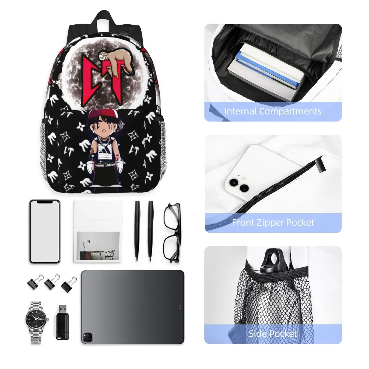 Mochila Natanael Cano Nata Montana, mochila para estudiantes