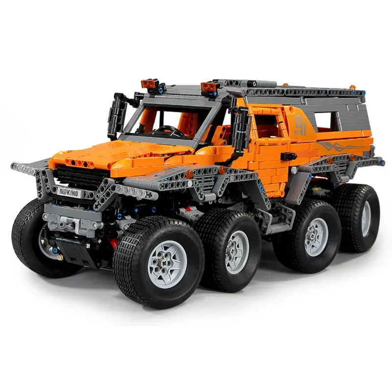13088 electric vehicle APP programming control SHAMAN 8X8 ATV assembly building block car, Siberian conqueror building block