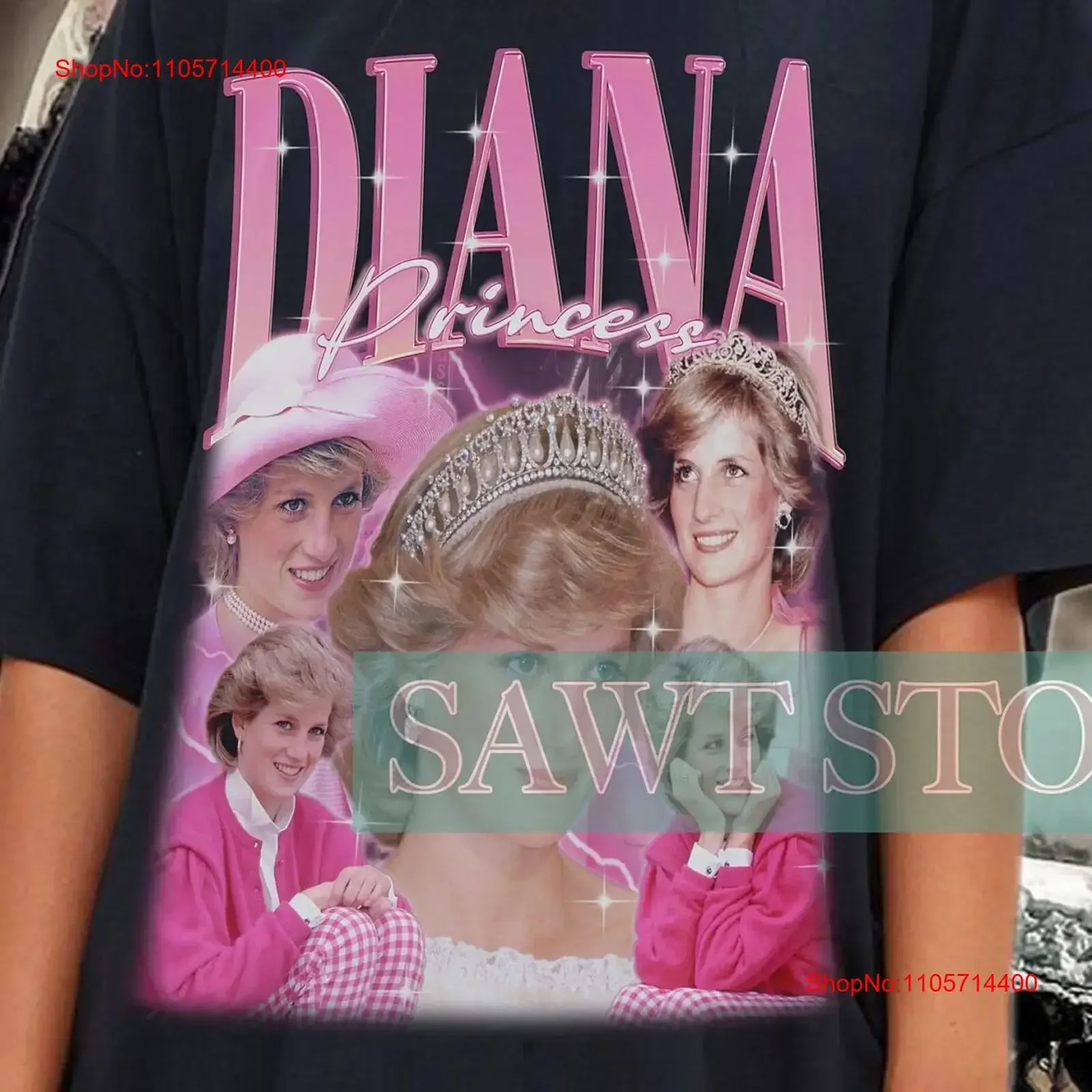Princess Diana Retro T Shirt Fan Public Figure vintage Washed Soft Stylish Slightly homme Casual fashion Comfortable streetwear
