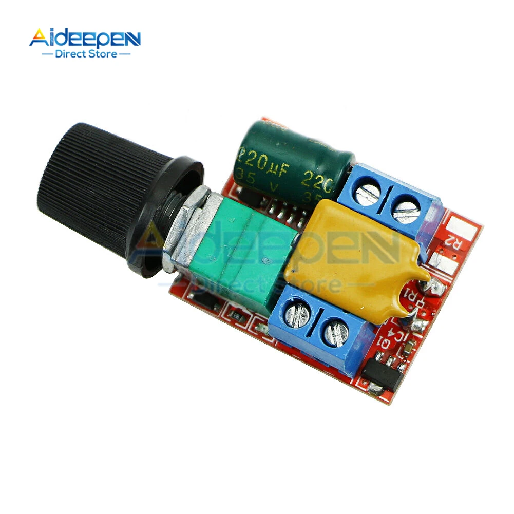 Módulo controlador de velocidad del Motor 5A 90W PWM DC 3V-35V/4,5 V-35V regulador de velocidad ajustable interruptor regulador de Control 12V 24V