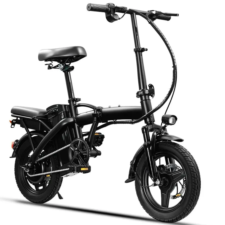 

Folding Electric Bike for Adults and Teens, 560W Motor 24MPH Compact Commuter Ebike, 32 Miles Range, 48V 10Ah Battery Customized