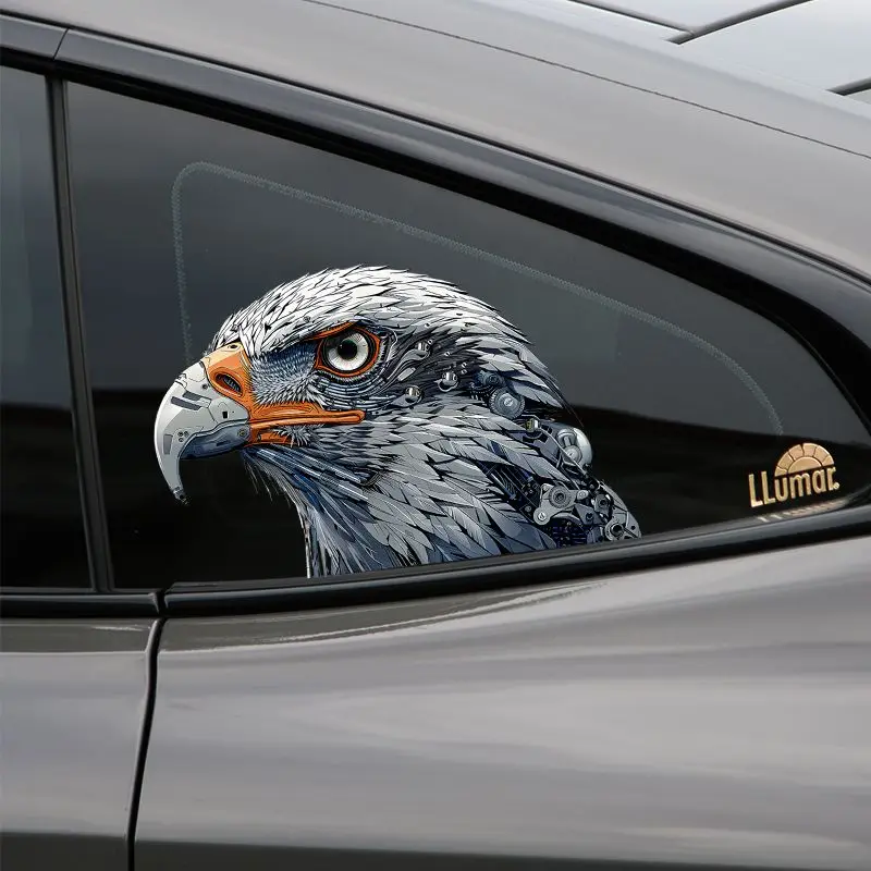 

Eagle Head Car Sticker Electric Pedal Motorcycle Battery Body Pair Personalized Scratch Patch Reflective For Volvo car