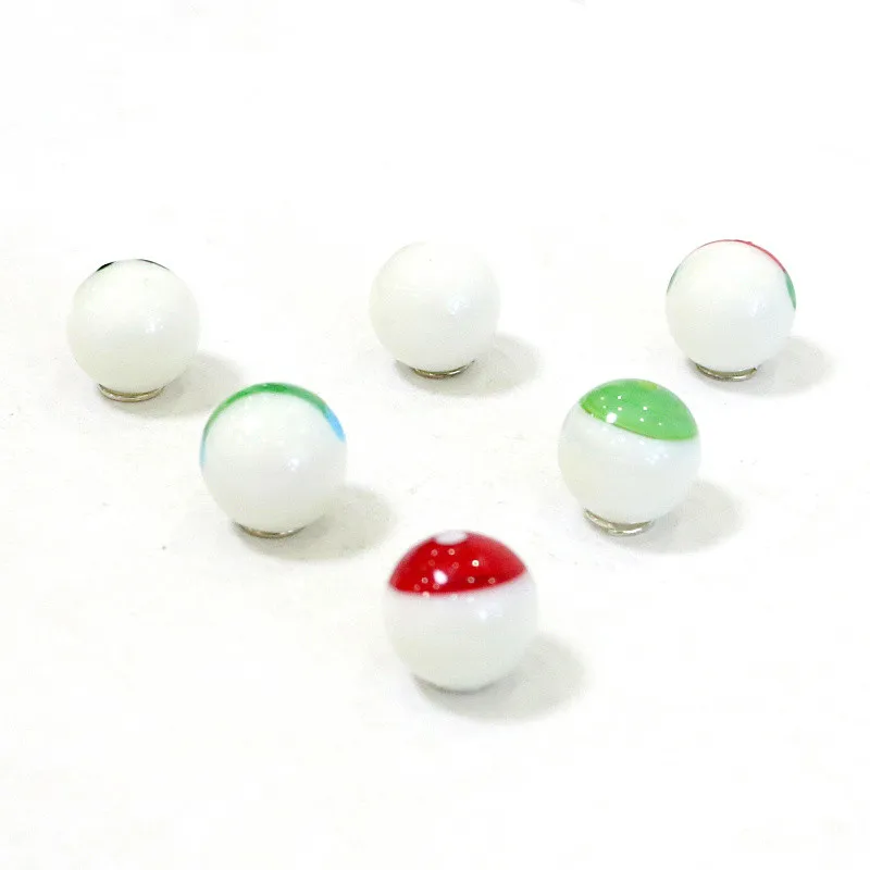 6PCS Cute Snowman Rare Glass Marbles Ball Kid\'s Game Pinball Gifts Xmas New Year Ornaments Garden Outdoor Decor Accessories 16mm