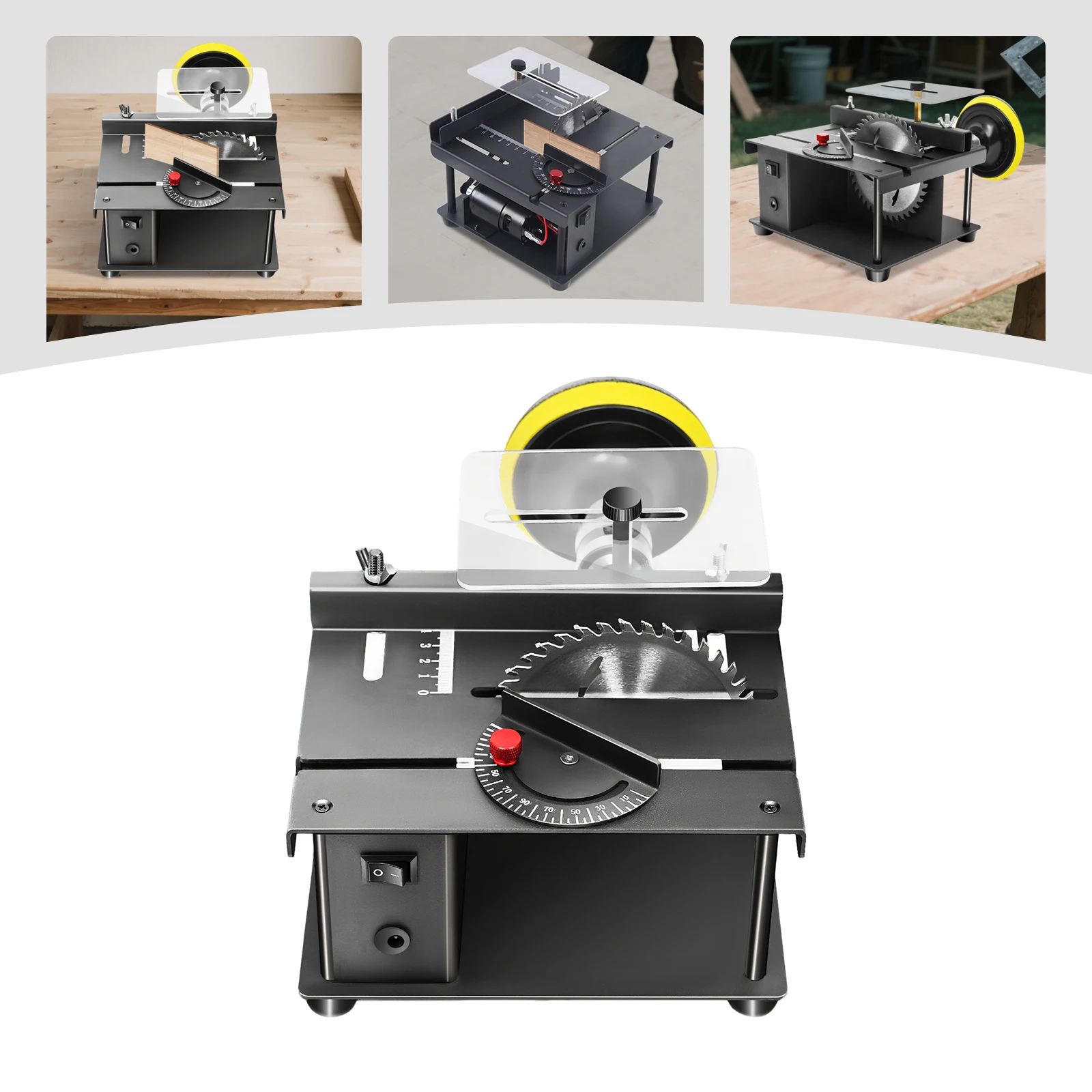 Sierra de mesa compacta y resistente Velocidad de rotación 1000-3000r/min Tienda de trabajo Portátil EE. UU.
