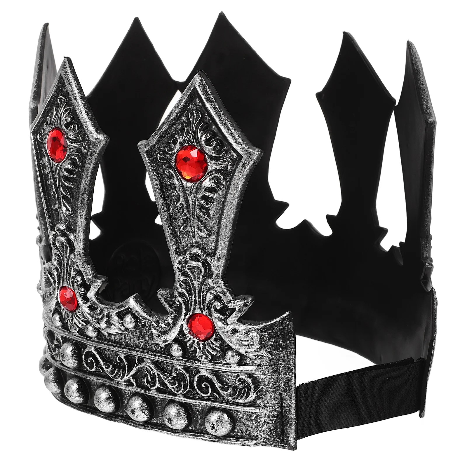 

Adjustable King For Medieval Headdress Costume Party Accessory Comfortable Plastic Cosplay Halloween Birthday Props