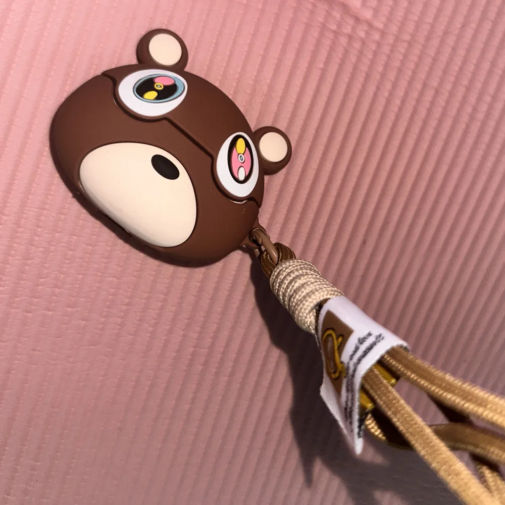 Kawaii كانيز التسرب الدب ثلاثية الأبعاد الكرتون غطاء من السيليكون ل Airpods 1 2 3 برو لطيف Teddys الدب اللاسلكية سماعة الغطاء الواقي