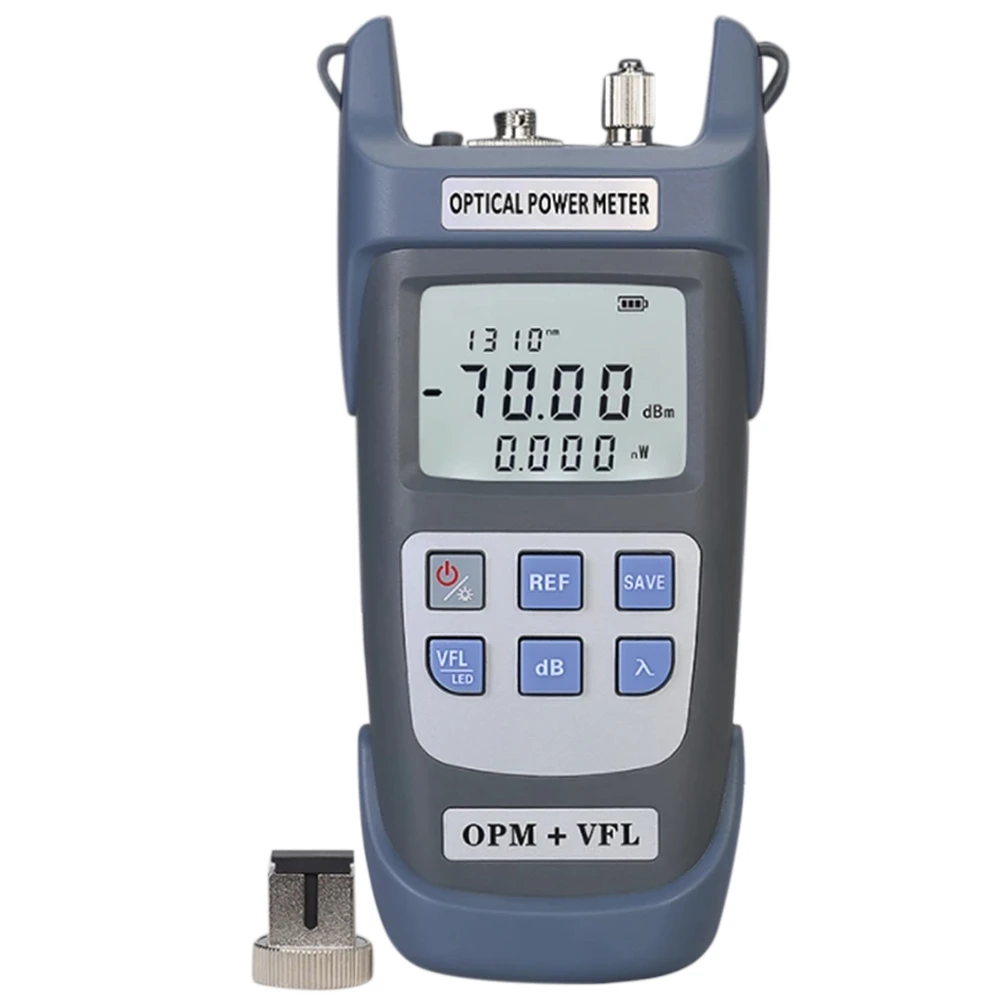 AUA-710B Optical Power Meter with Visual Fault Locator Optical Fiber Tester 10KM VFL 10MW