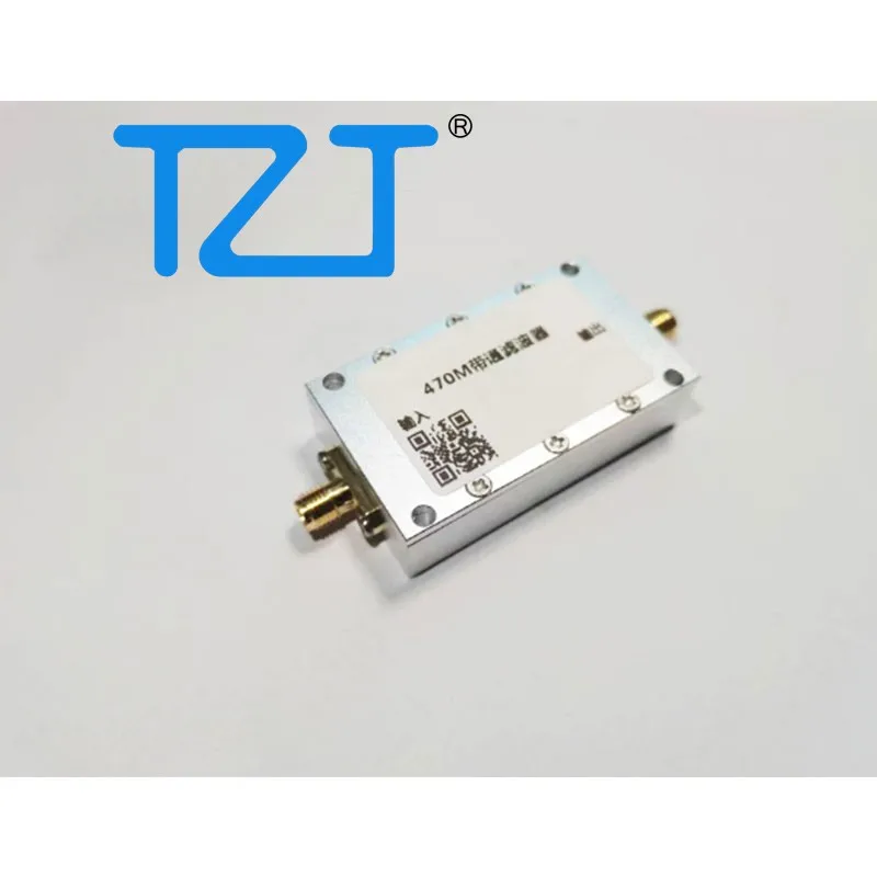 TZT QM-BPF470A 470MHz Bandpass Filter 14MHz Bandwidth Narrow Band High Suppression Bandpass Filtering RF BPF