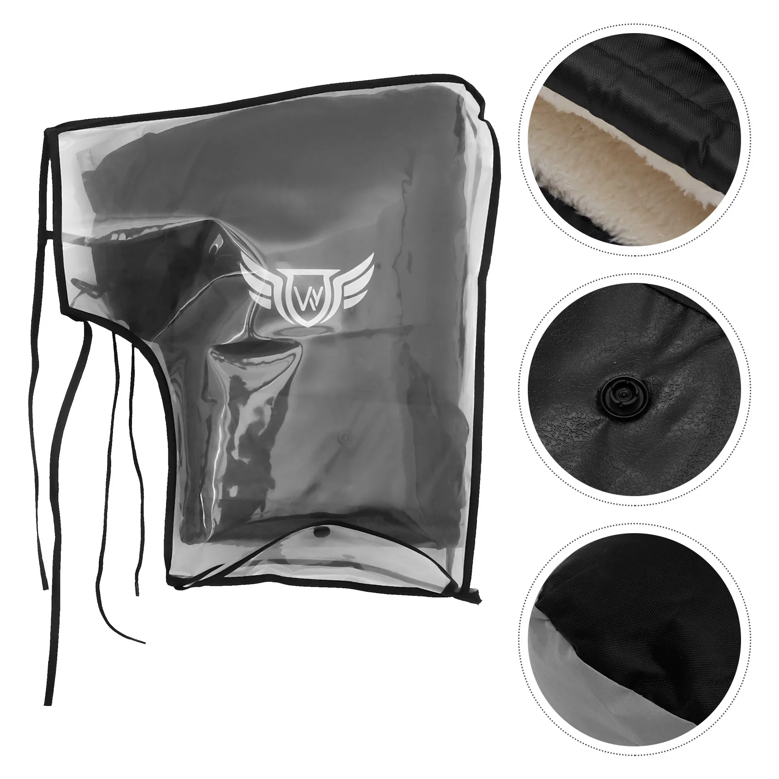 Bicycle Handlebar Cover Warmers Motorcycle Gloves Accessories Thickened for Bike Bars Grip Pvc Scooter Mittens Riding Man