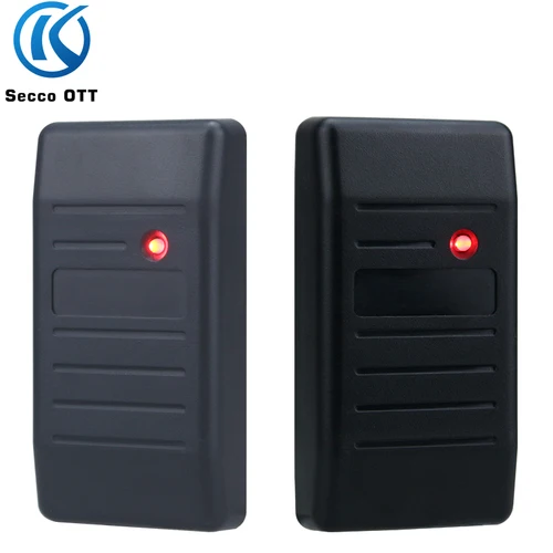 Imagen 1 del producto Lector de tarjetas RFHID impermeable para exteriores 125KHZ Wiegand 26-37 salida de formato adaptable RS485 RS232 comunicación de nivel TTL pequeño oculto