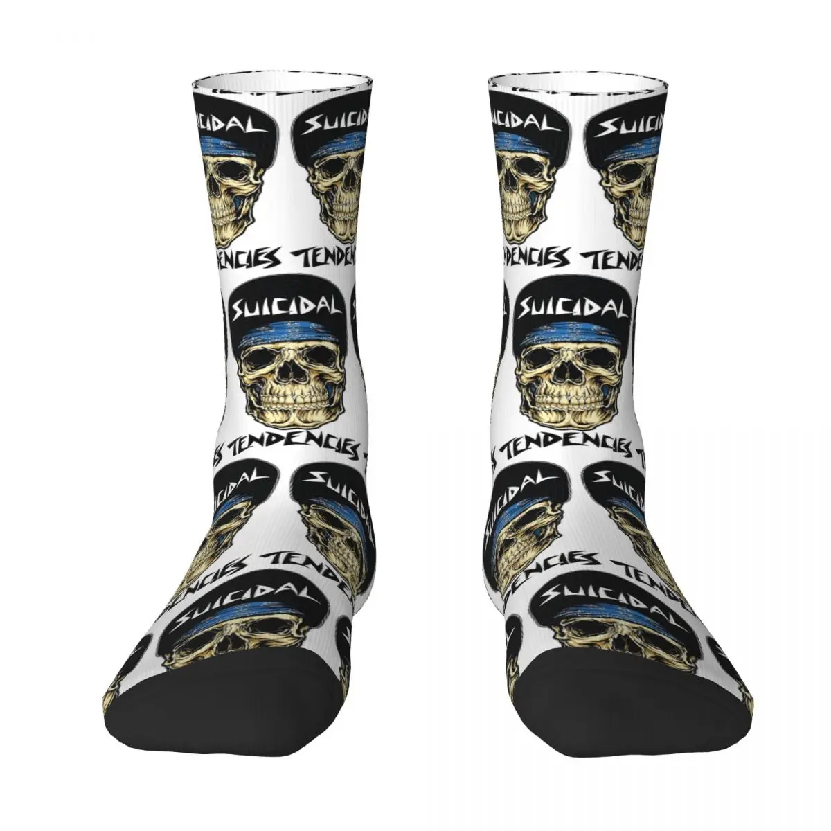 Suicidal Tendencies Harajuku Face Skull Men Women Round neck Socks Cycling Novelty Spring Summer Autumn Winter Stockings Gift