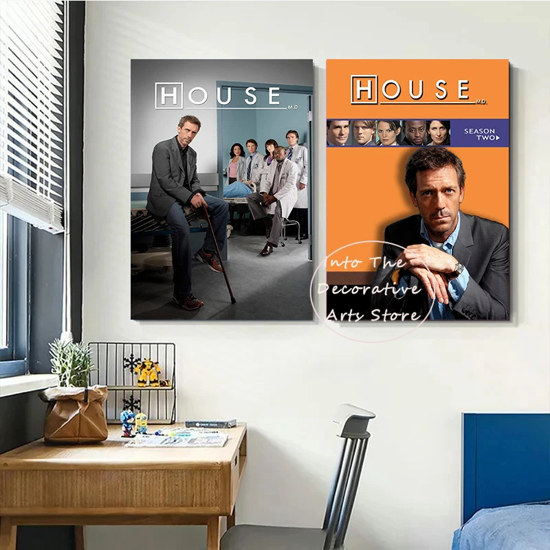 Classic Medical sitcoms Movies House M.D. Modern Posters Print Wall Art Pictures Canvas Painting Living Room Bedroom Home Decor