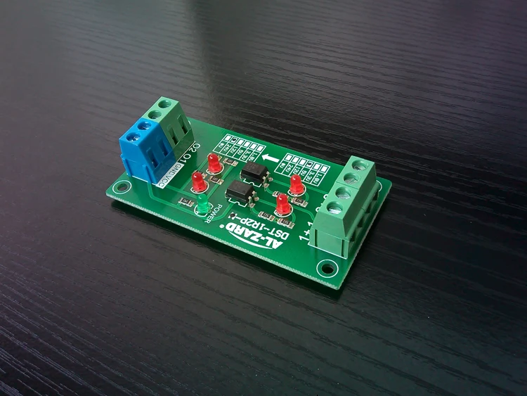 2-channel Isolation Module Level Voltage Conversion Board 3.3 5 12 24V PNP Output DST-1R2P-P