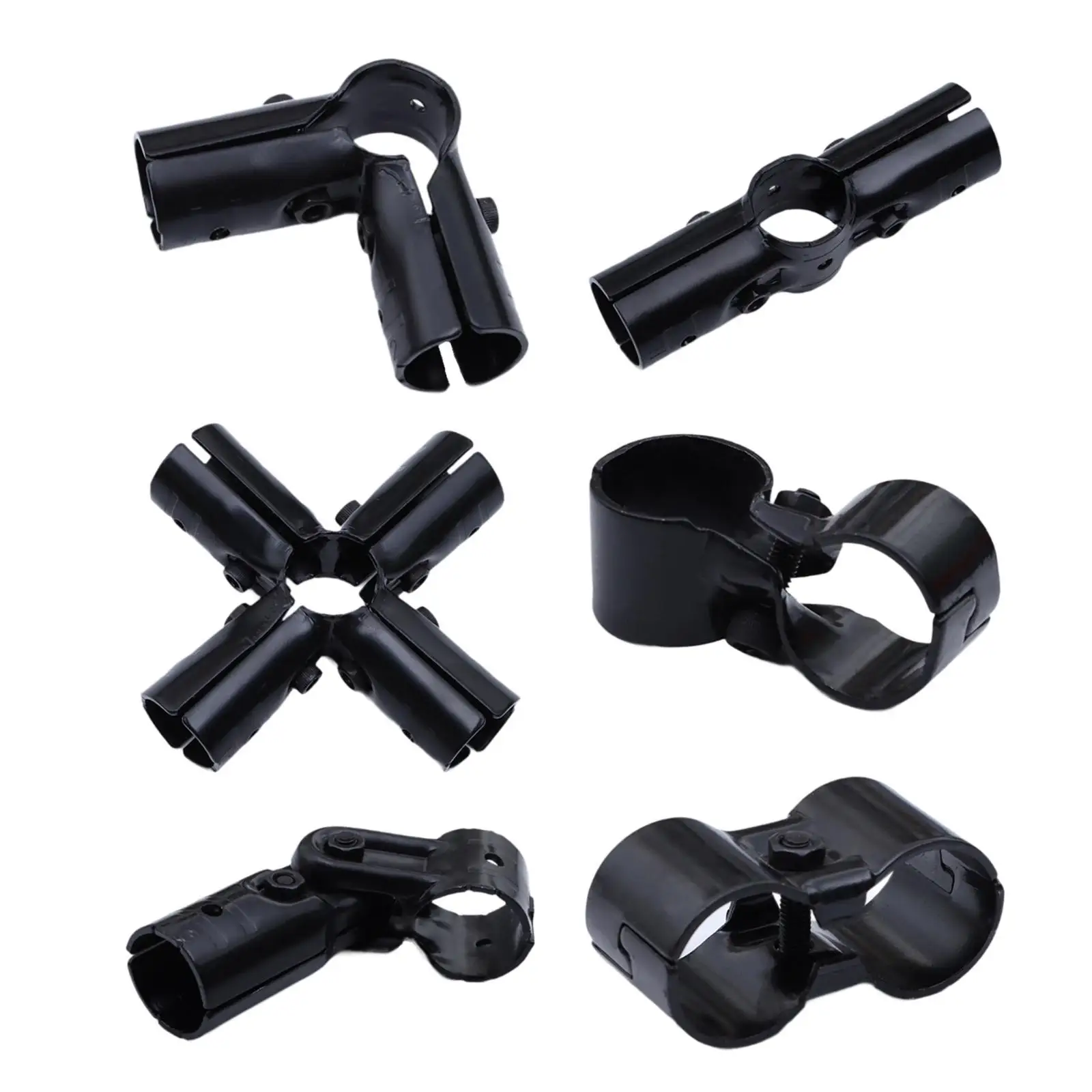 Pipe Connector Clamp Pipe Joint Component Black,Rust Resistant Sturdy Pipe