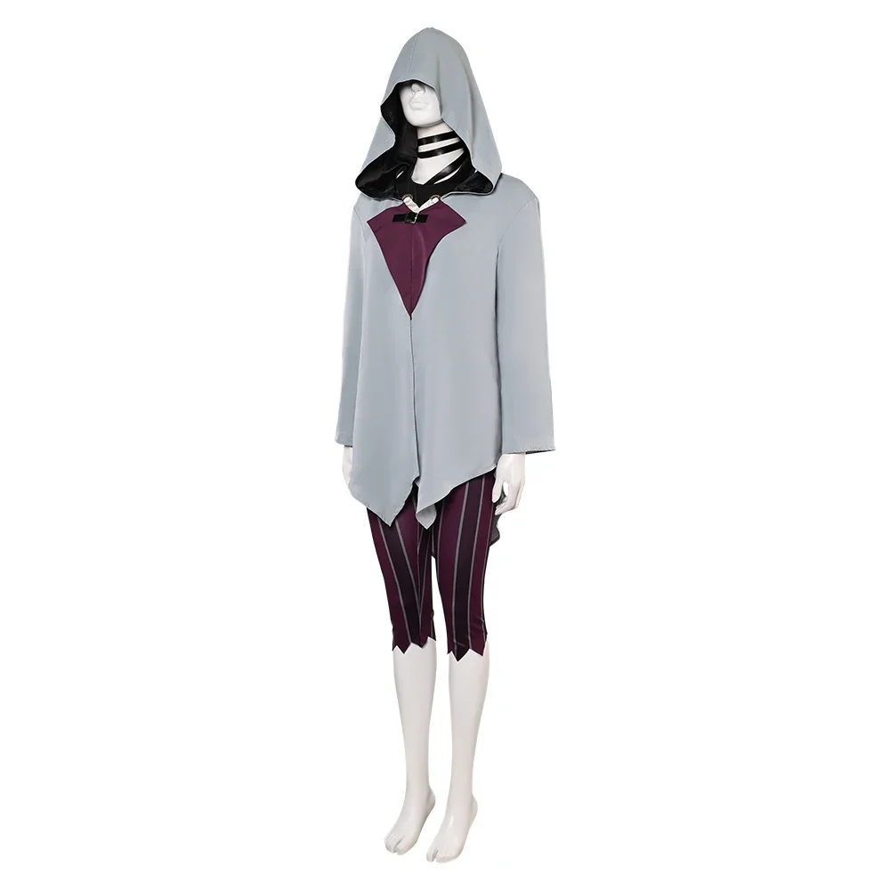 Cosplay Jinx Cosplay Vest Pants Hat Wig Necklace Game Acrane Costume Women Cloak Boots Adult Halloween Carnival Party Disguise S