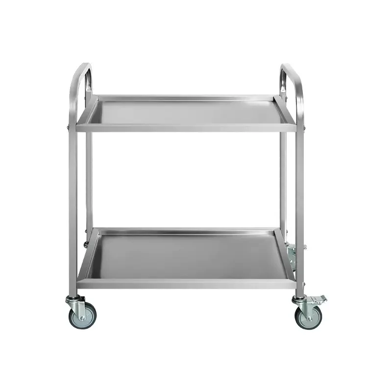 Detachable Stainless Steel Commercial Kitchen Equipment Mobile Delivery Dining Trolley For Hotels And Restaurants