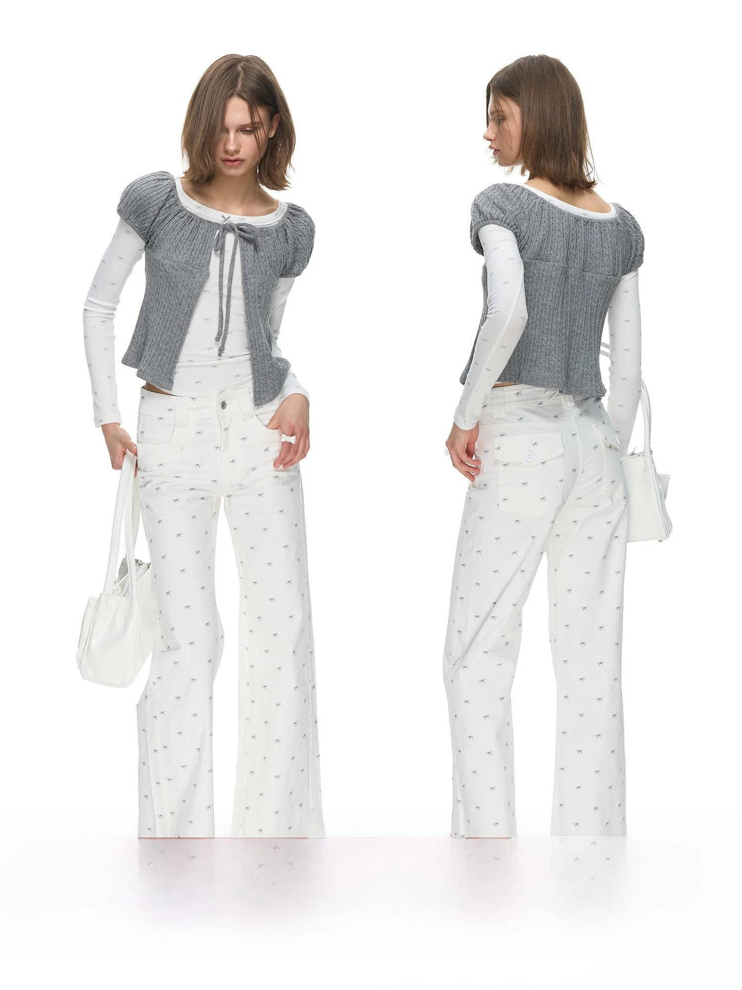 

Вязаный кардиган NECY с рукавами-фонариками, весенне-летний, с поясом, льняной узор, трикотаж, женский кардиган