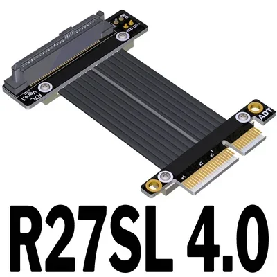 Imagem -03 - Riser U.2 Interface u2 para Pci-e 4.0 x4 Sff8639 Nvme Ssd de Estado Sólido Fêmea Cabo de Extensão Gen4.0 Extensor de Fita Pcie 4x 64gbps