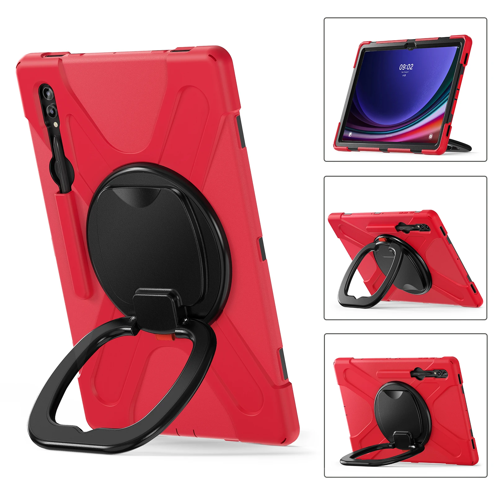 Tablet Protective Case Suitable for Samsung Galaxy Tab S8Ultra 2022/S9Ultra 2023/S10Ultra 2024  Slot Holder 6 Colors Available