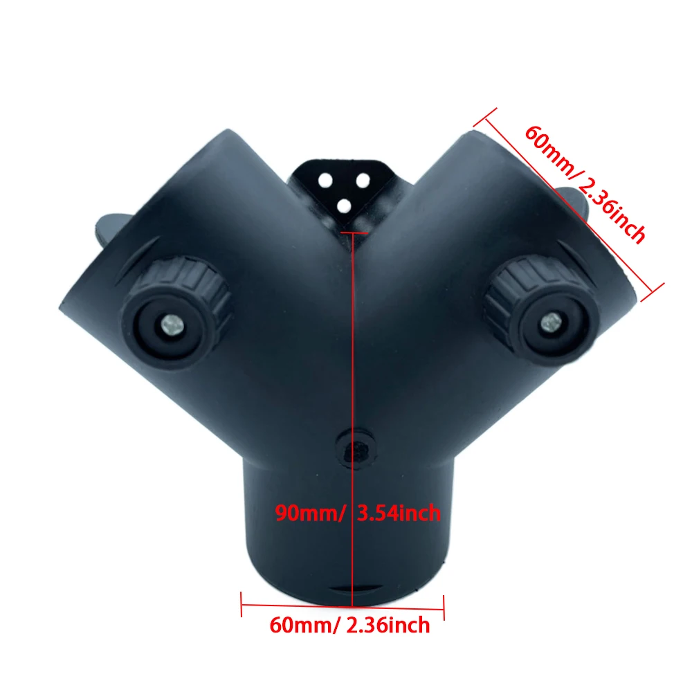 Air Vent Outlet Diesel Standheizung Kanal 60 mm Y Stück Kanal Rohrverbinder Ventilklappe verstellbar für Webasto