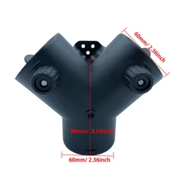 Air Vent Outlet Diesel Parking Heater Ducting 60mm Y Piece Duct Pipe Connector Vavle Flap Adjustable for Webasto