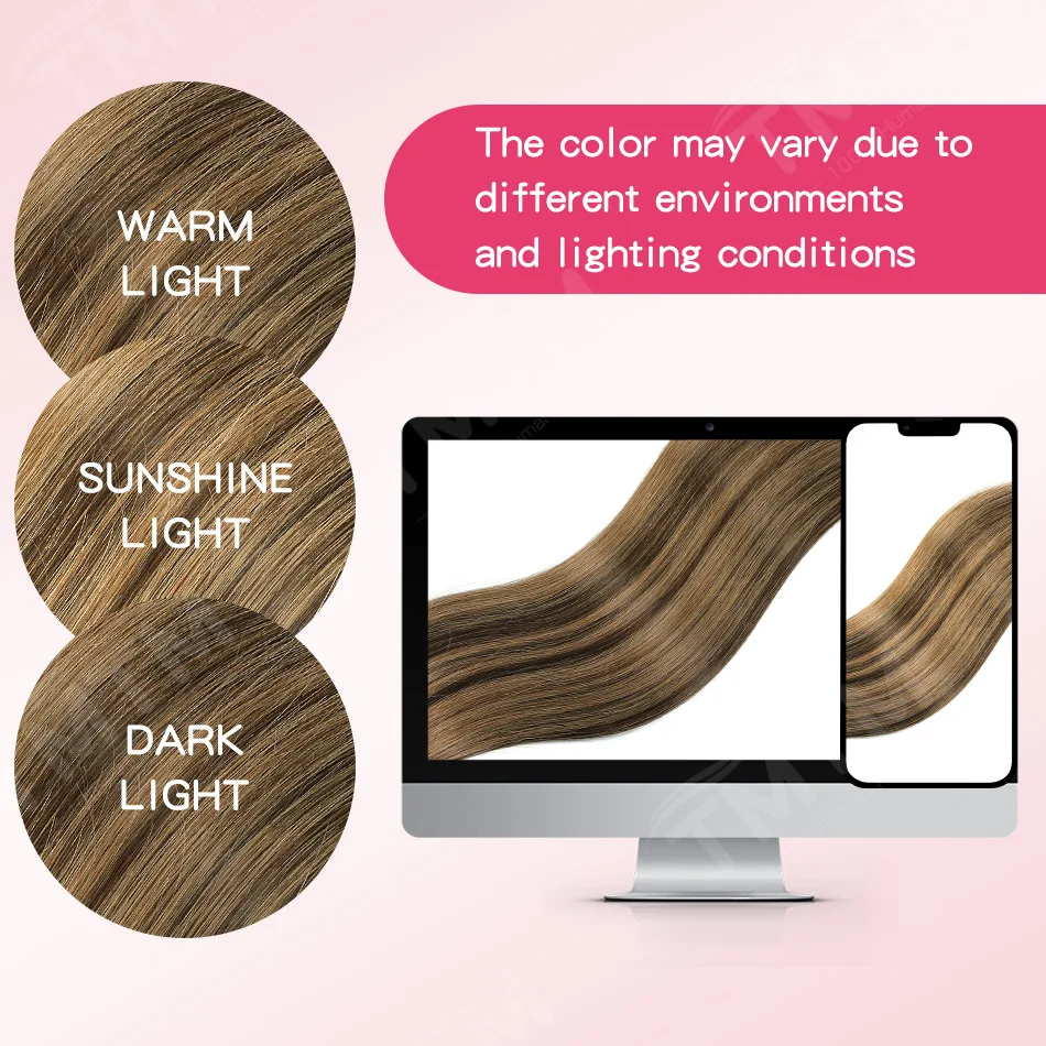 TMTM Nano Rings Hair Extensions 1g/strand Micro Beads Natural Human Hair Extensions 50 Strands Straight Microring Hair For Women