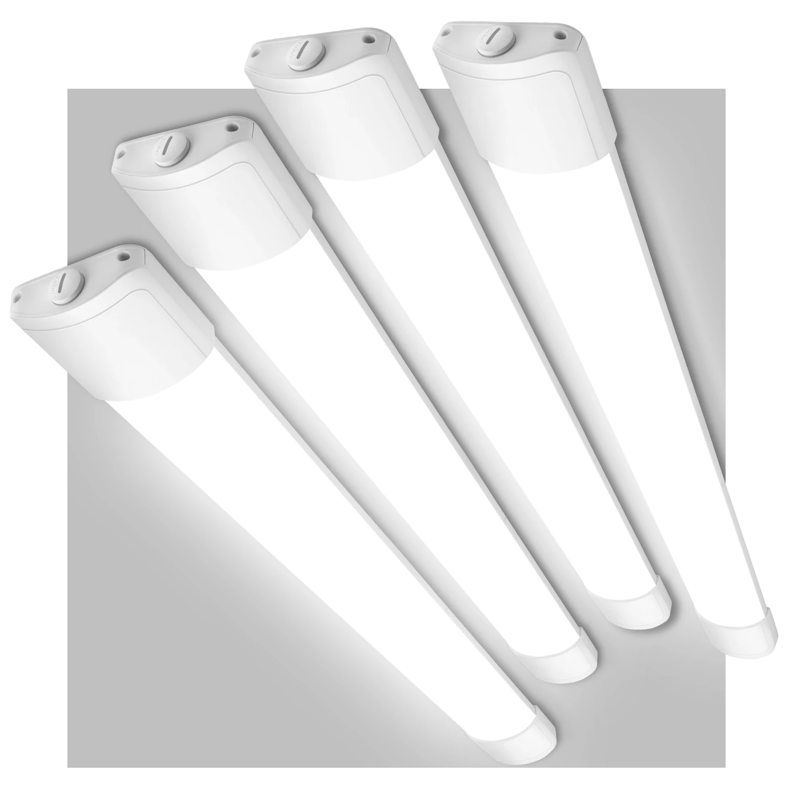 2/4 Stück 60 cm LED-Röhrenleuchte 20 W, 4000 K 2200 lm IP65 wasserdicht, verbindbare LED-Deckenleuchte für Garage, Werkstatt, Keller