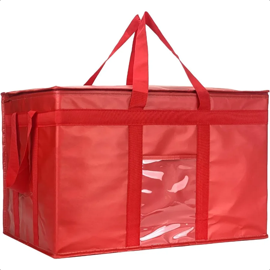

XXXL Large Insulated Collapsible Cooler Bags with Zipper Closure Reusable Grocery Shopping Bags Keep Food Hot or Cold Ideal for