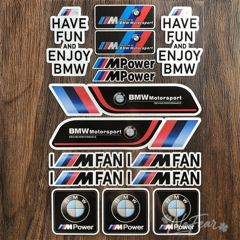 Adesivo decorativo refletivo para capacete de motocicleta, para BMW E36 E46 E53 E90 E60 E61 E93 E87 X1 X3 X5 F30 F20 G30