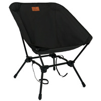 120KG Load-bearing Moon Chair 4-Corner Folding Camping Chairs Lightweight Iron Tube Beach Chair Compact Fishing Hiking Stool