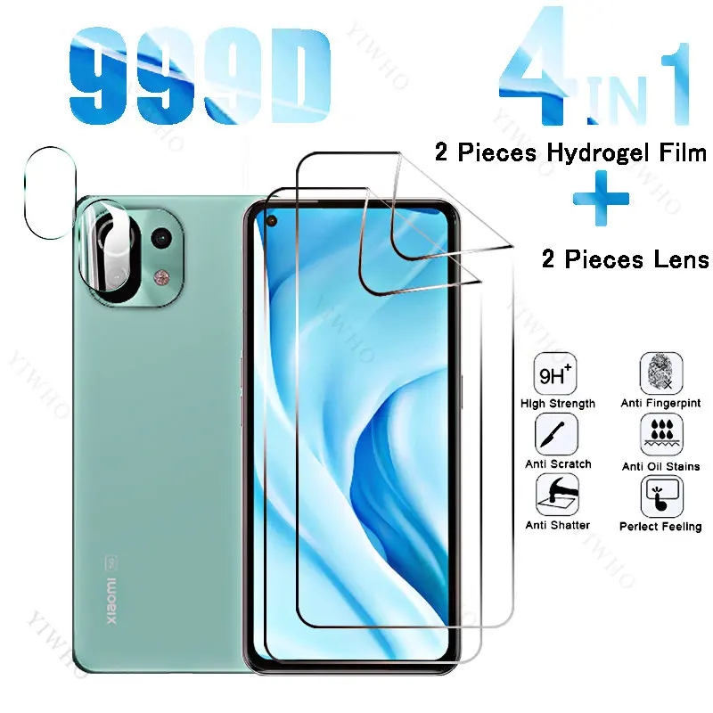 Full Cover Front Hydrogel Film for Xiaomi Mi 11 Lite 5G Safety Screen Protectors for Xiaomi 11Lite M2101K9G 6.55