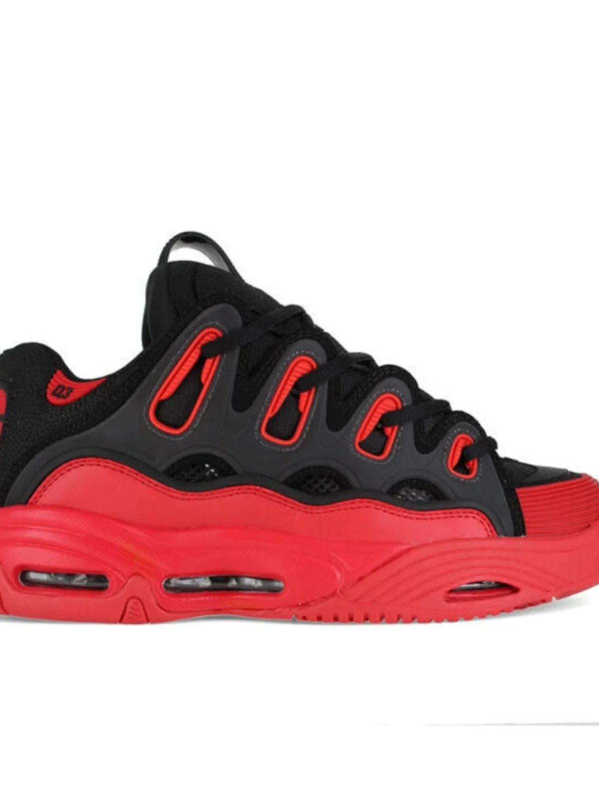 

Красные ретро-кроссовки Red Retro Thi Tongue OS D3 Skateboard, большой размер 48, мужские, удобные, дышащие, износостойкие, низкие, повседневные.