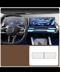 For Bmw X3 2024 2025 car GPS Navigation AND Dashboard Tempered glass Screen Protective film Accessories