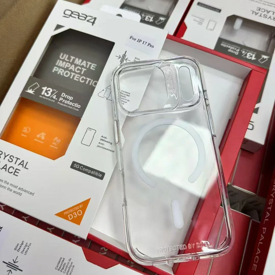 Gear4 Clear Armor Shockproof for Magsafe Case for IPhone 17 Pro Max Air 16 15 14 13 Pro Wireless Charging Ott-Box Phone Cover - view 2