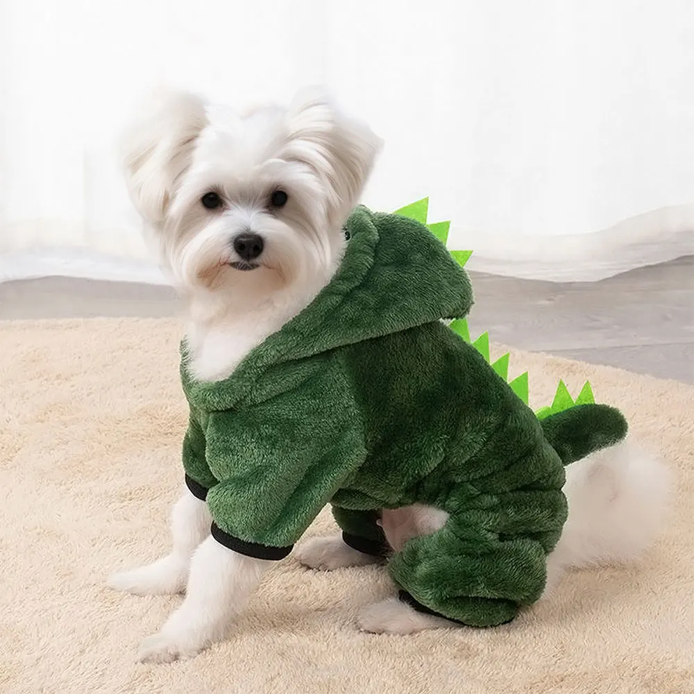 Dinosaur Pet Pullover Cotton Jumper For Small Dogs And Cats_voghion.com