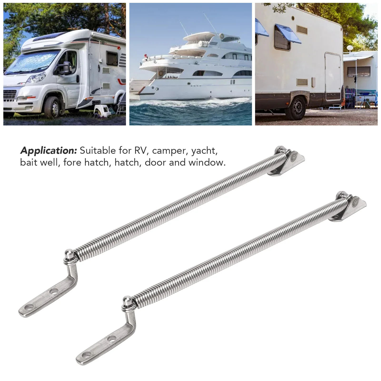 

Hatch Support Spring 304 Stainless Steel 8 1/4in for Yacht RV Camper Door Lid Hatch Support Spring Lid Hatch Support Spring