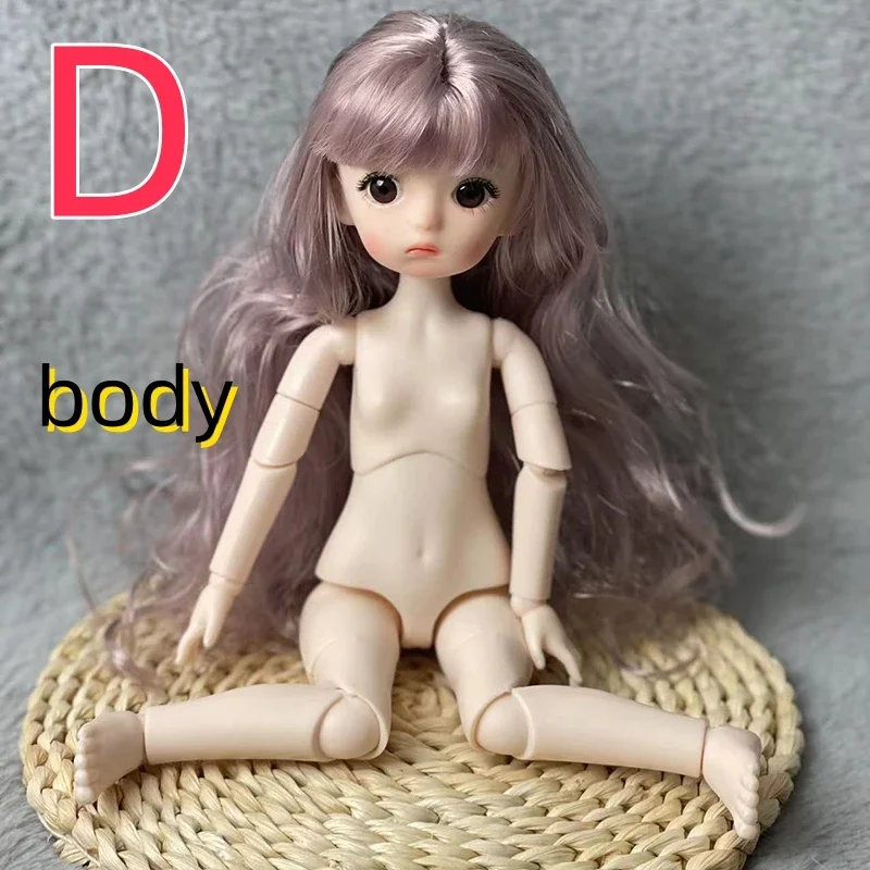 Fashion Cute 1/6 BJD Doll Full Set 30cm Princess Doll Ball Jointed Doll Girl Toy Gift Dolls for Girls Toys for Girls