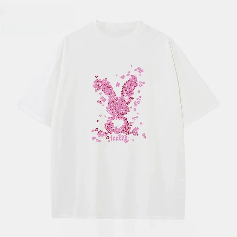 

Trend Cotton Short-sleeved Cotton Printed T-shirt Simple Summer Cool Trendy Lapel Short-sleeved Men's Fashion Fashion Couple