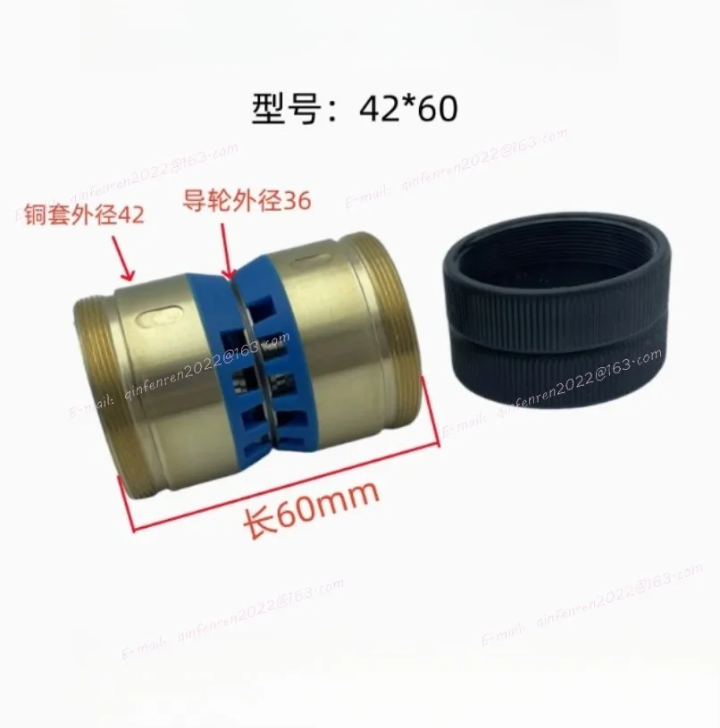 

Водонепроницаемый ролик шкива для резки проволоки, полная направляющая колеса в сборе, OD42 * длина 60 мм для станка для резки проволоки WEDM, 1 шт.