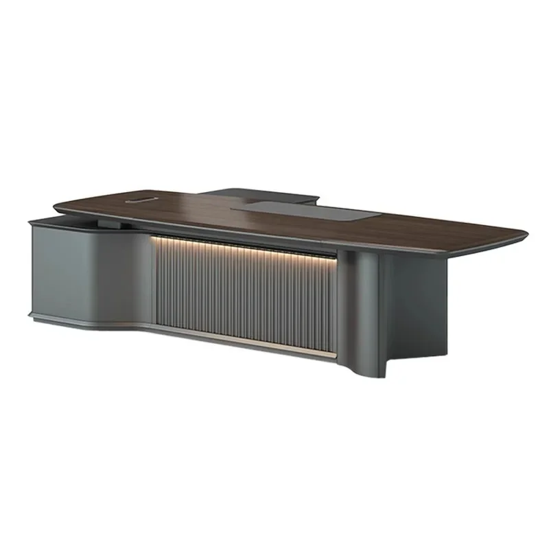 High-end Boss President's Desk File Cabinet General Manager's Room Large Class Simple Modern Table and Chair Combination