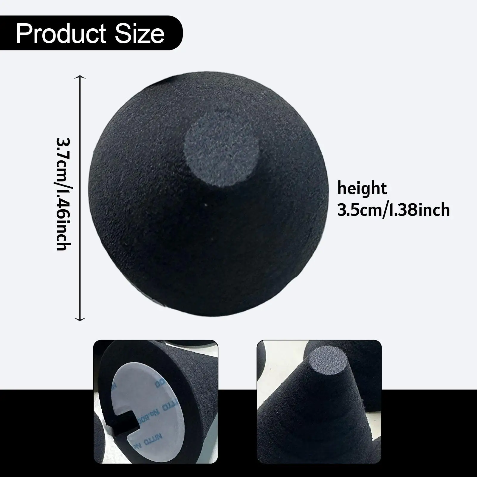 Rapid Response Drum Foam Cone Pad Replacement Percussion Sponge for Electric Music Drum Instrument