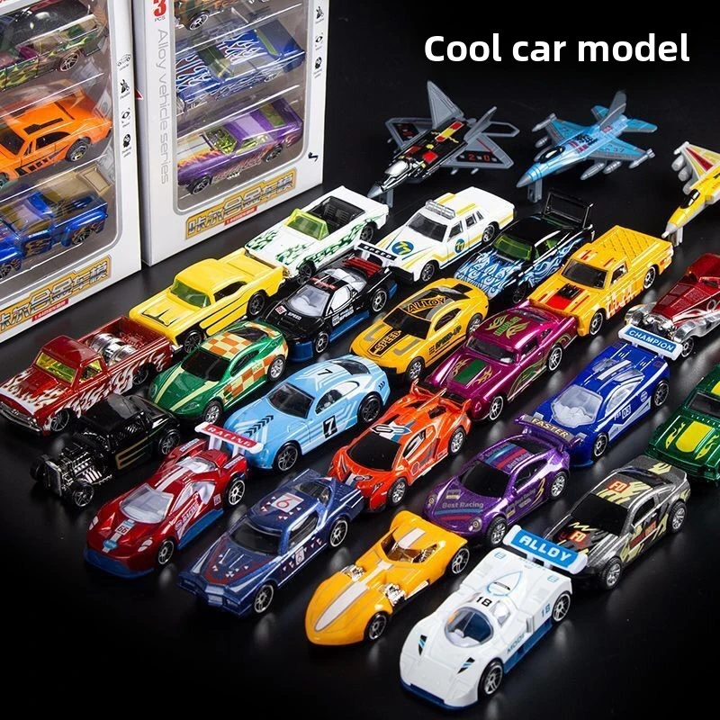 Customized samples of children's car toys, hot-free wheel alloy scale model 1/64 die-cast car