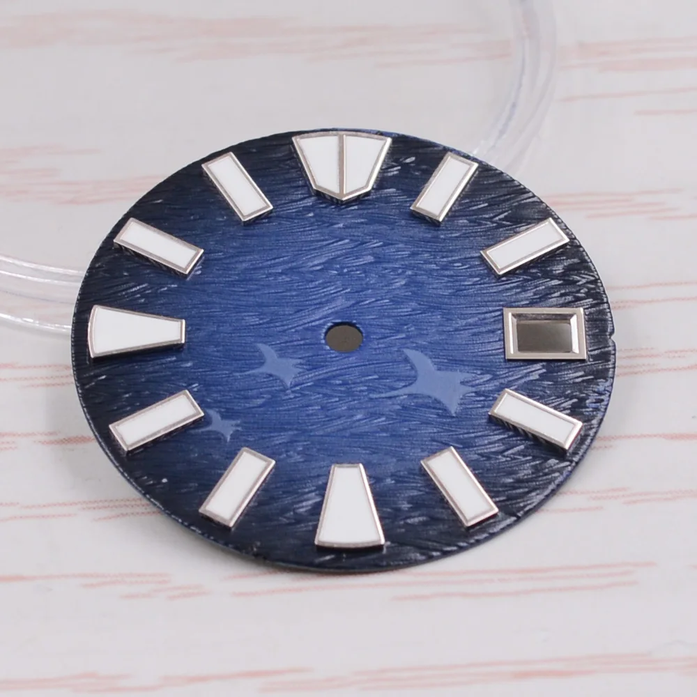 28.5mm Watch Dial Green luminous Fit NH35 NH36 Movement Watch accessories black/blue/white