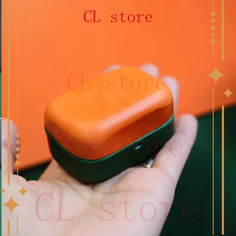 Genuine Leather For Noble FoKus Rex5 Case Luxury Leather Custom Made Handmade  Cover Bluetooth Earphone Case