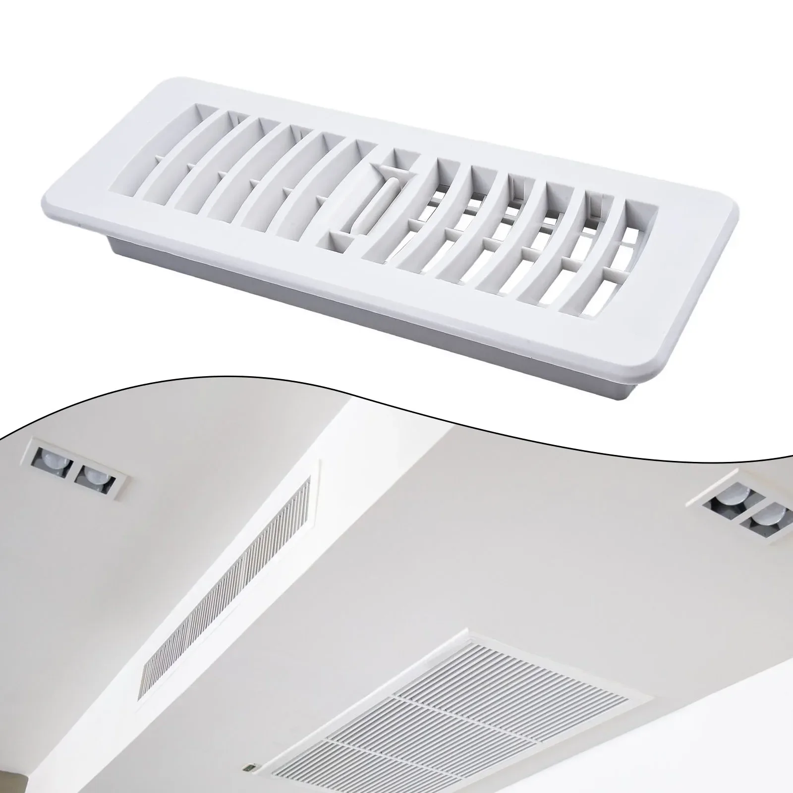 Ventilation Cover Floor Air Vent Cover Plastic Vent Ventilation Cover White Air Supply Air Vents Exhaust Grill