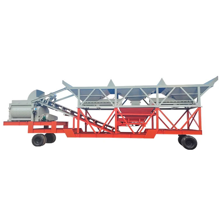 Factory Direct Sale Mobile Concrete Mixing Plant 25-120 M/hour PLC Controlled Motor Driven Electric High Efficiency