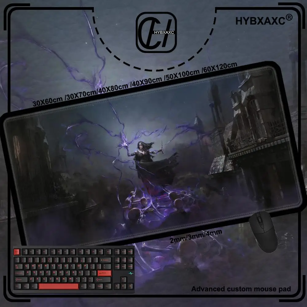 

Path of Exile 2 Mouse Pad 900x400 Rubber Mouse Gabinete Gamer Pc Pad 3mm Super Big Gaming Desk Mat Large Edge Lock Desk Mat
